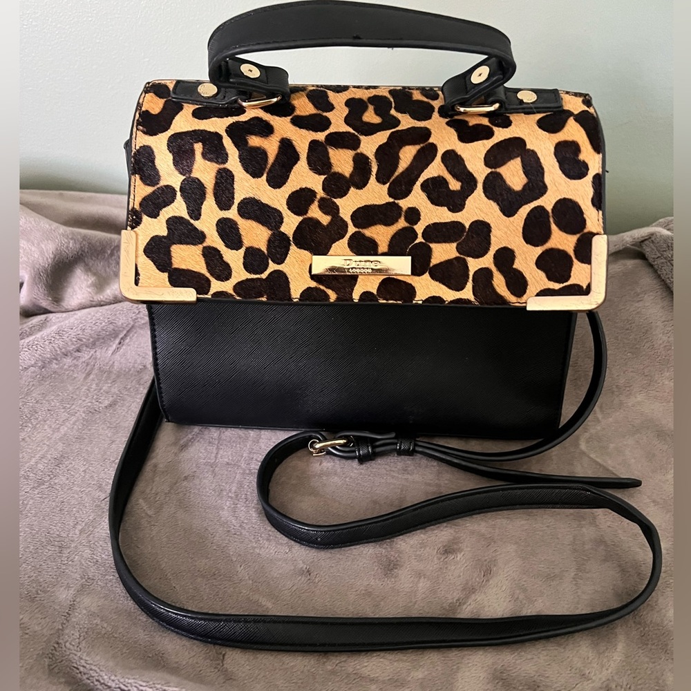 Dune London animal faux fur purse